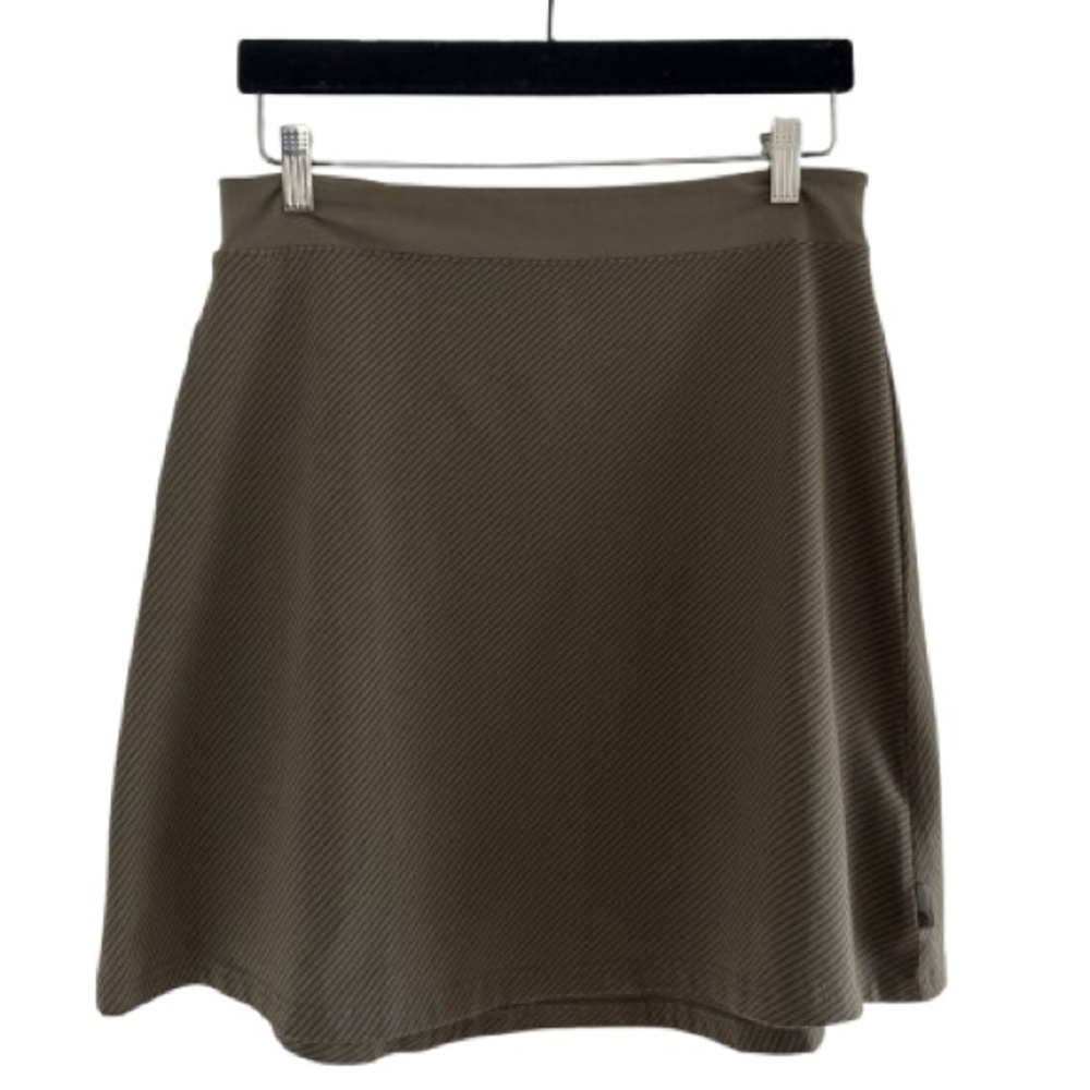 Mountain Hardwear Green Side Stripe Tonga Skirt Athletic Cotton Jersey Stretch